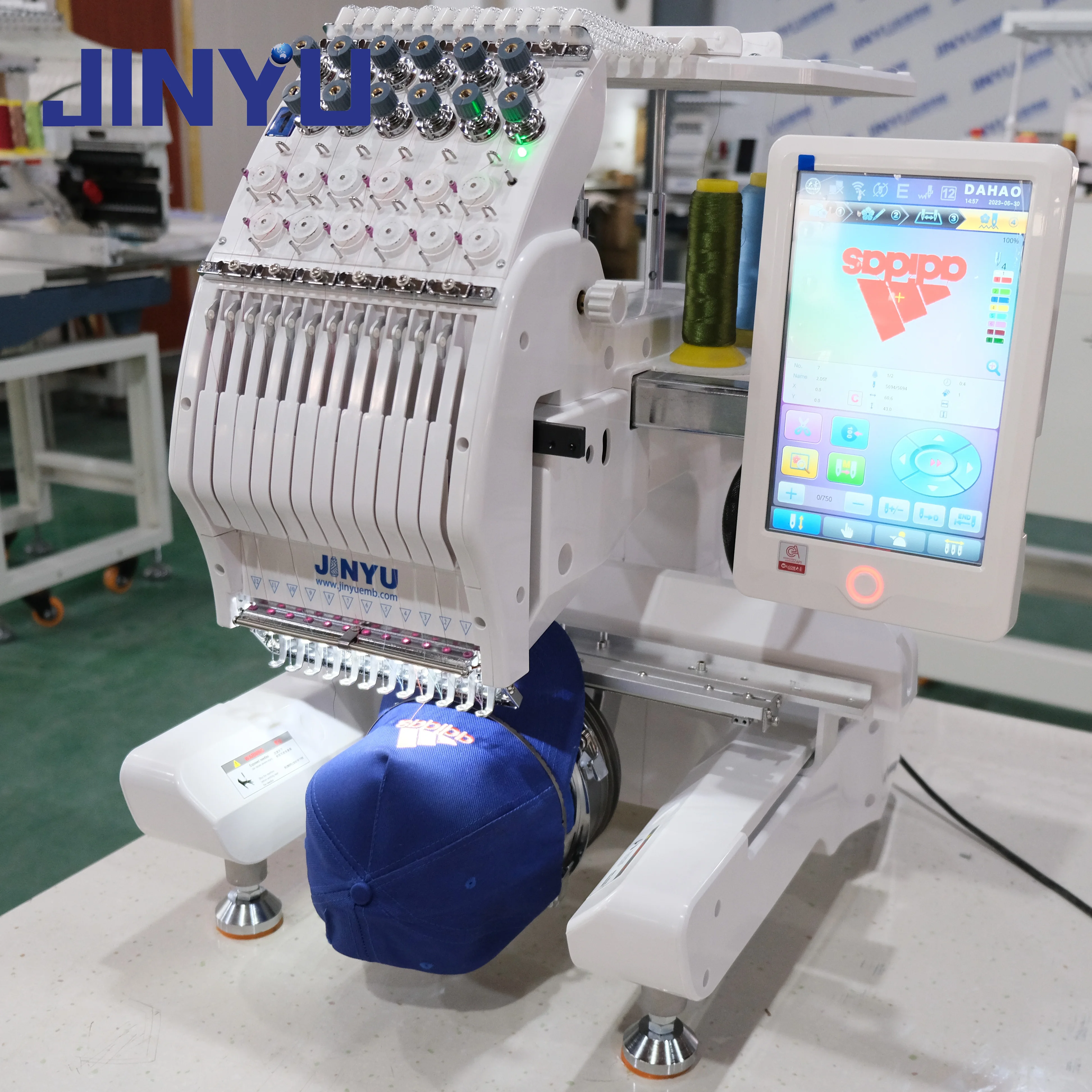 JCH1201 Embroidery Machine Single Head  Garment logo Printing Machine for Small Businesses