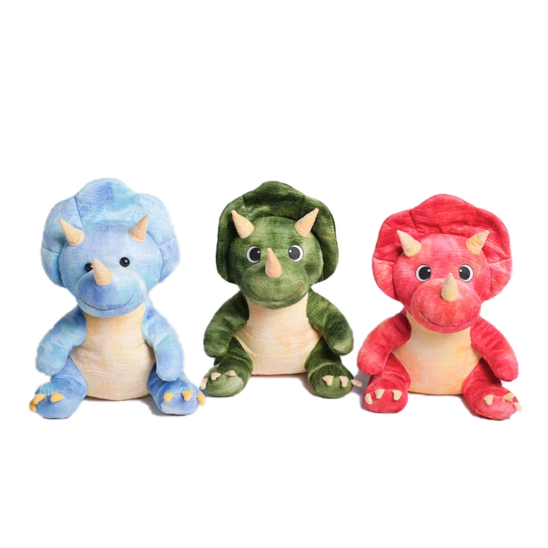 Wholesale Large Plush Toy Stuffed Animal 14' Triceratops Dinosaur Plush Toy Plush Dinosaur Toy Stuffed Dragon