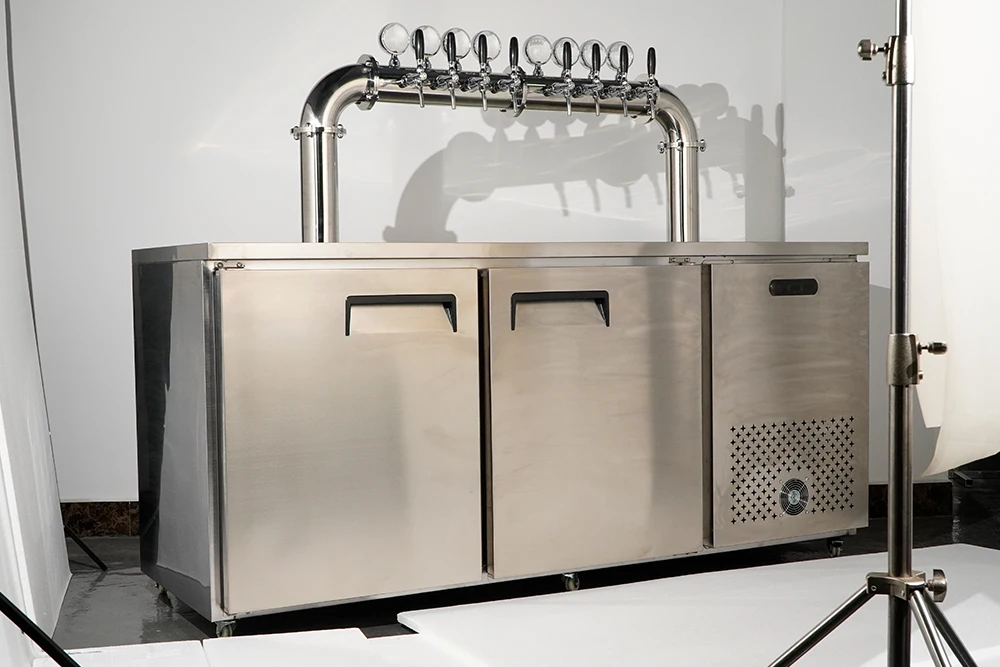 Draft Beer Cooler Machine For Sale Stainless Steel Kegerator Beer Dispenser
