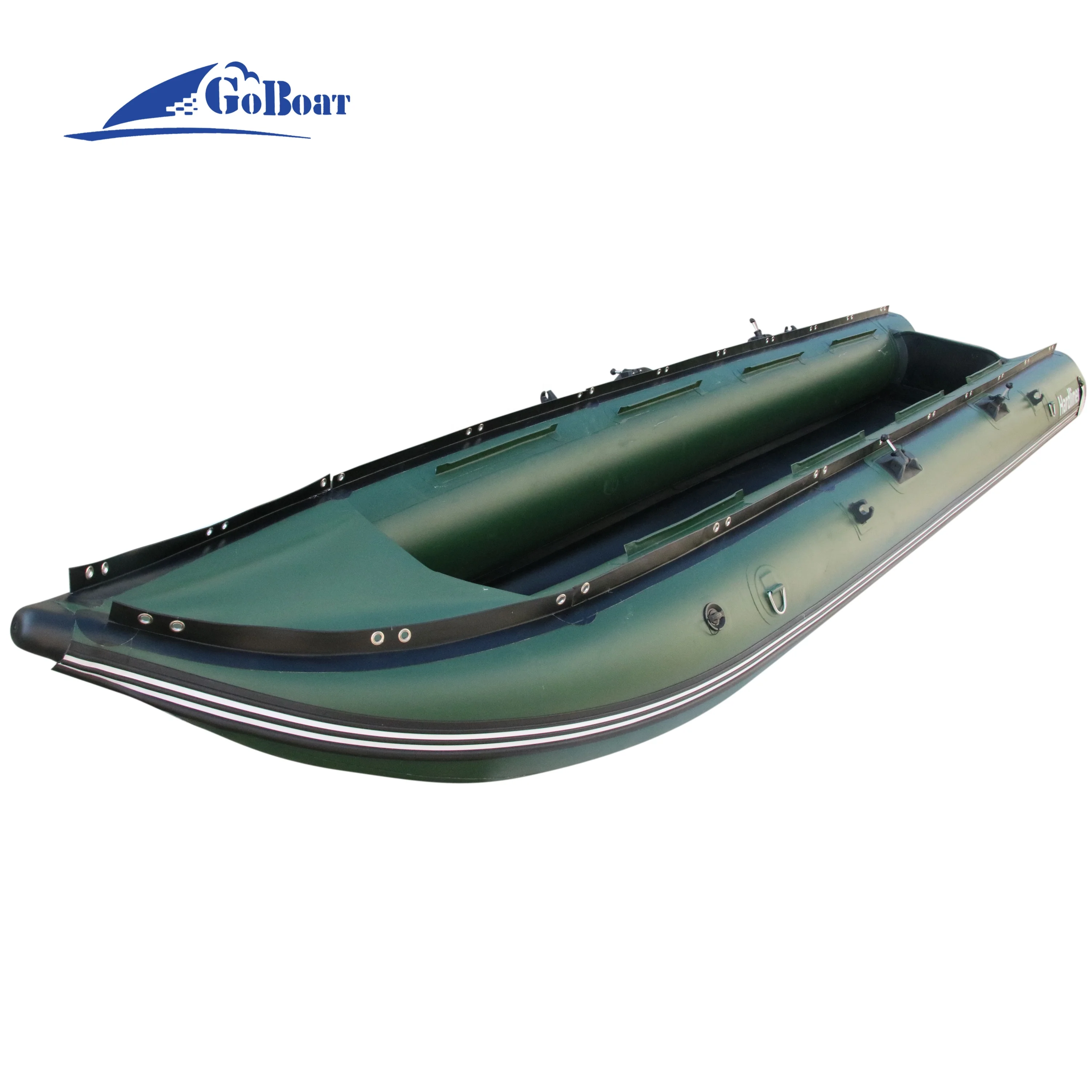 Goethe Goboat GTK420 14 футов ПВХ или гипалон надувная лодка премиум класса катамаанская рыболовная каяк с алюминиевым сиденьем для лодки