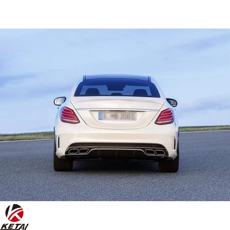AMG Style Car Accessories Rear Bumper For BENZ W205 Sedan 2015+