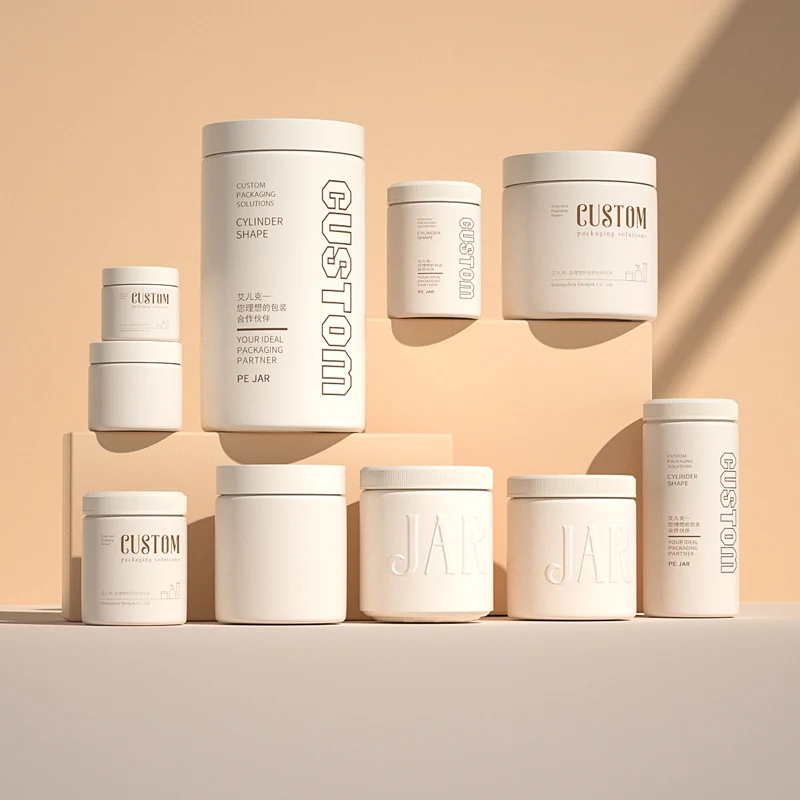 High Quality 120cc 160cc 250cc HDPE Plastic Vitamin Bottle Food Grade Jar With Double Flip Cap