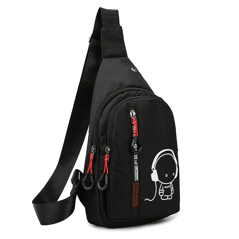 Multifunction Shoulder Crossbody Bag On Shoulder Travel Pack Messenger Pack Chest Bag For Male