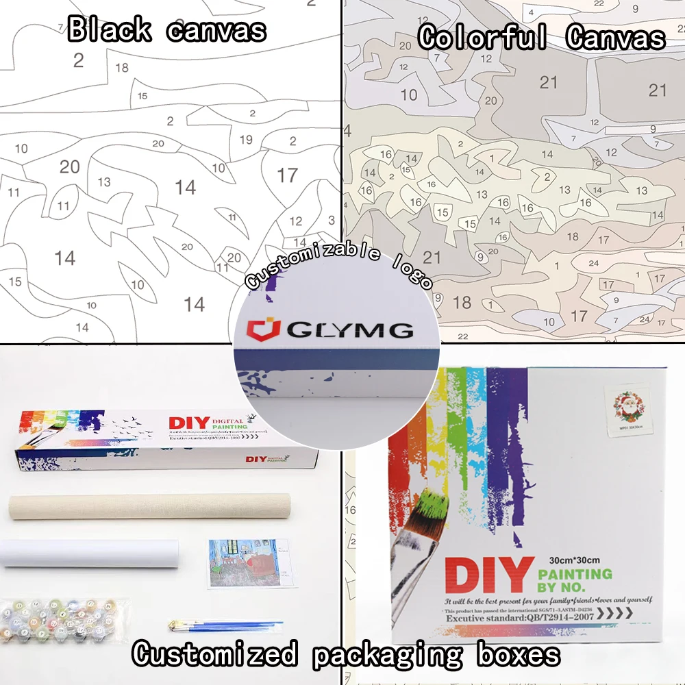 DIY Painting by Numbers 40x50 House Garden Hand-Painted No Frame Paint by Numbers Kits Wholesale