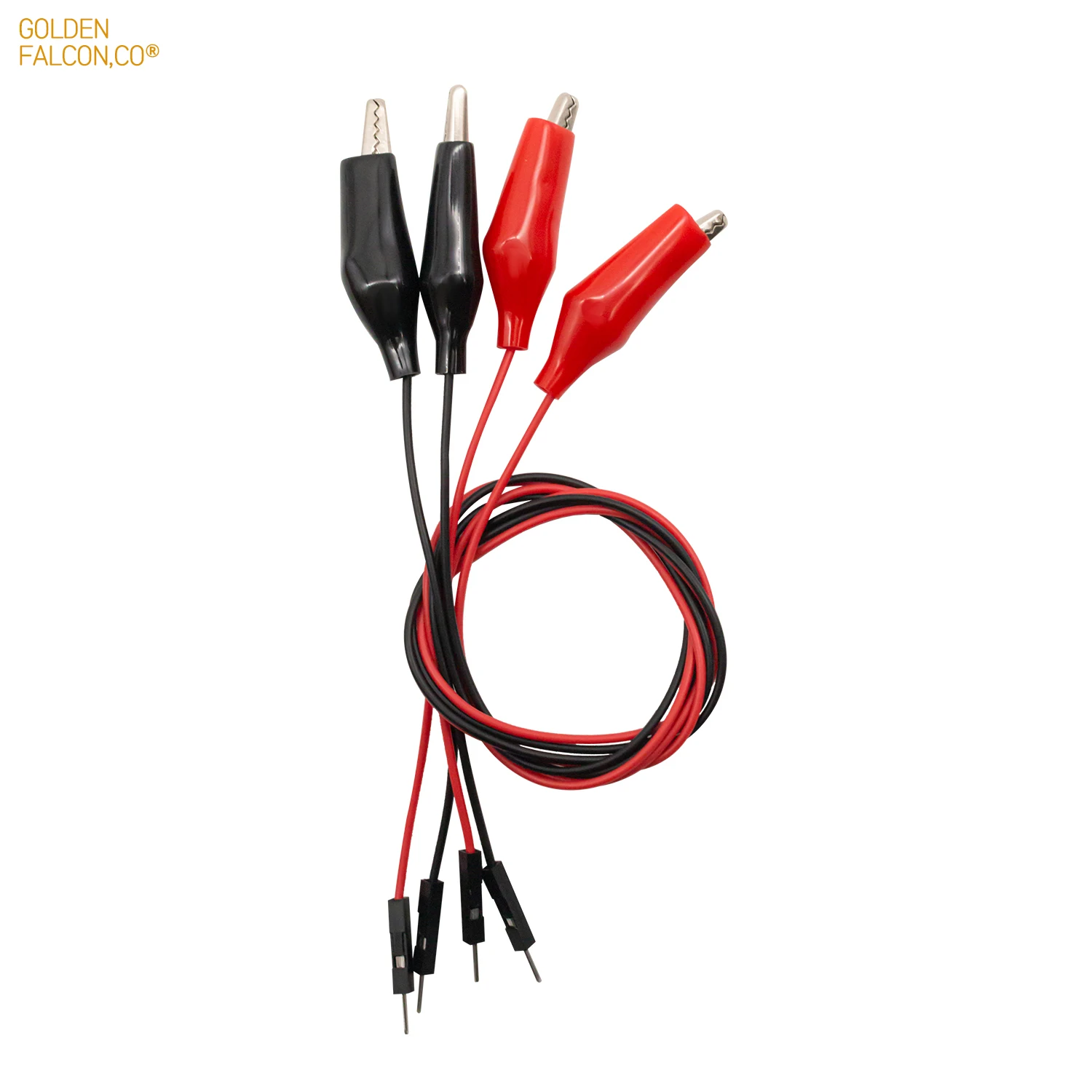 Alligator Clip to Dupont Wire Alligator Clip Cable Test Lead 28mm for BreadBoard