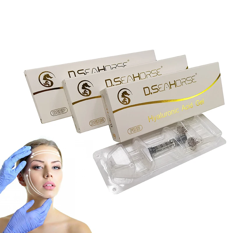 anti wrinkle face filler cross linked gel injection for face skin 1ml hyaluronic acid  injectable dermal filler