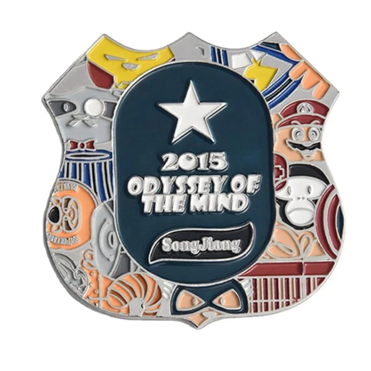 custom logo lion club Hard/Soft Enamel metal Lapel Pins/badge