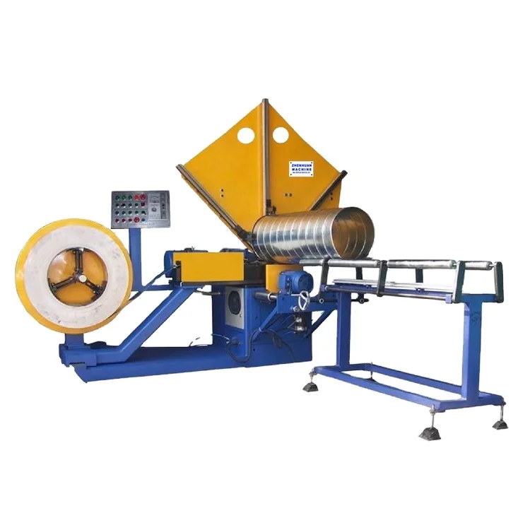 HVAC spiral duct machine for helix ventilation ducts