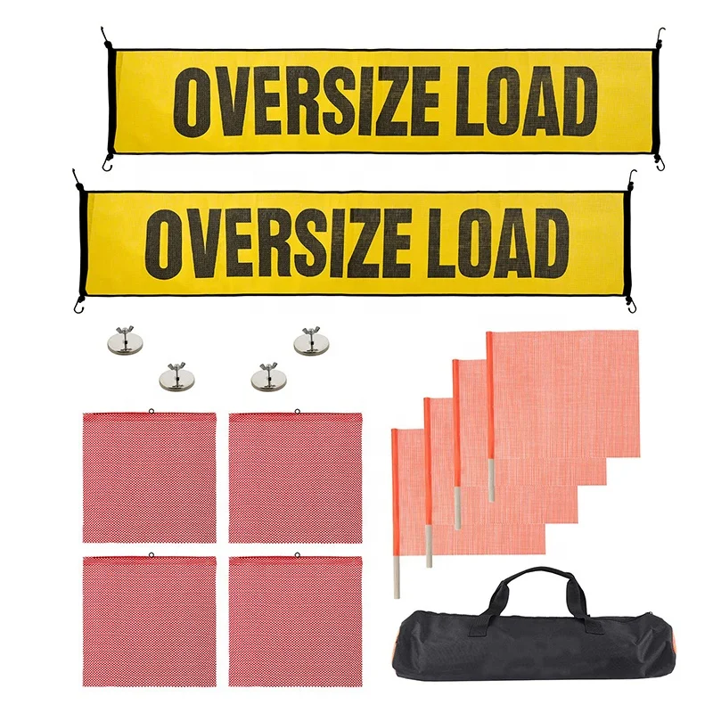 Towing Safety Flag Kit Ferrite Mounting Magnet Flags with Ferrite Mounting Magnet