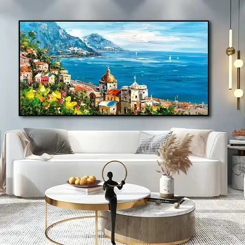 Large Classic Hand Oil Paintings 100% Handmade Wall Art Home Decor Landscape Picture Oil Painting On Canvas Custom Oil Painting