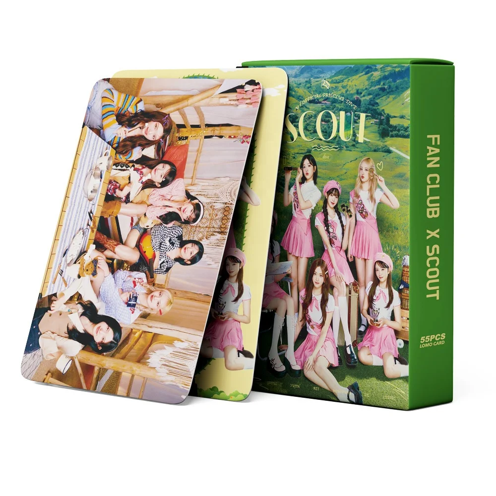 YUWEI 55pcs/box Kpop Photo Card SCOUT Lomo Rei Gaeul Wonyoung Yujin Leeseo Liz Photocard for KPOP