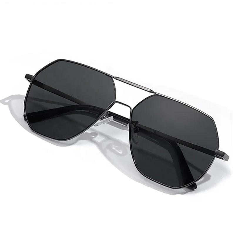 Boxun Newest Luxury Sport Pilot Style Large Frame Polarized Photochromic Lens Sunglasses Women And Men