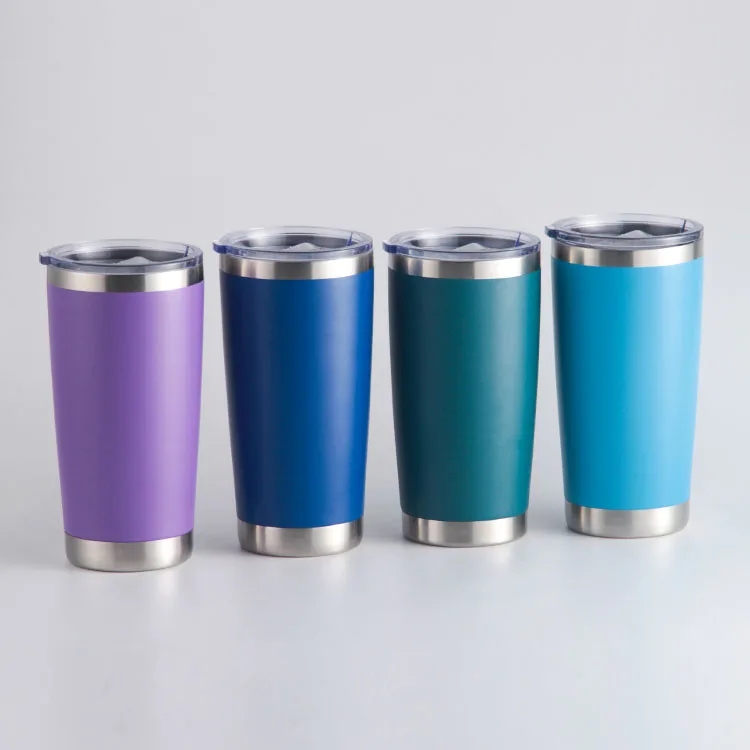 Термос из нержавеющей стали изолированная Вакуумная чашка 20 унций дорожные кофейники автомобильная кружка с крышкой
