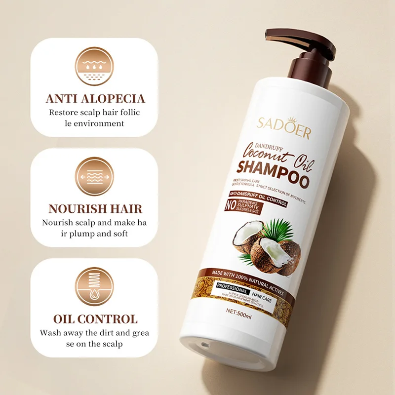Low Moq Sulfate-free Nourishing African Hair Care Products Coconut Oil Shampoo and Conditioner
