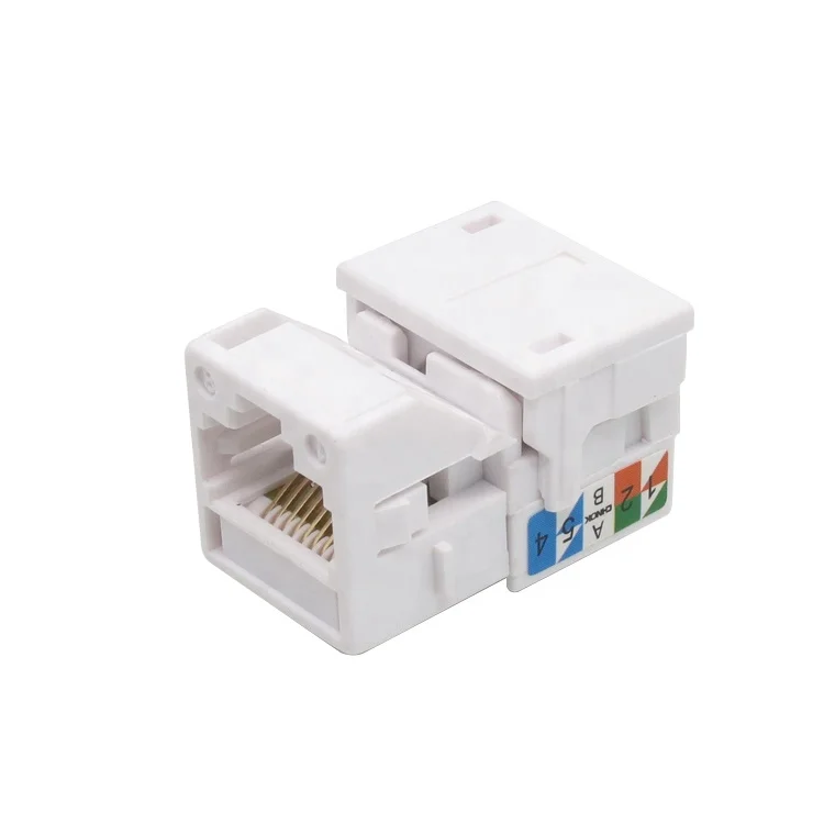 RJ45 CAT6A Keystone Jack UTP Female Computer Modular Jack
