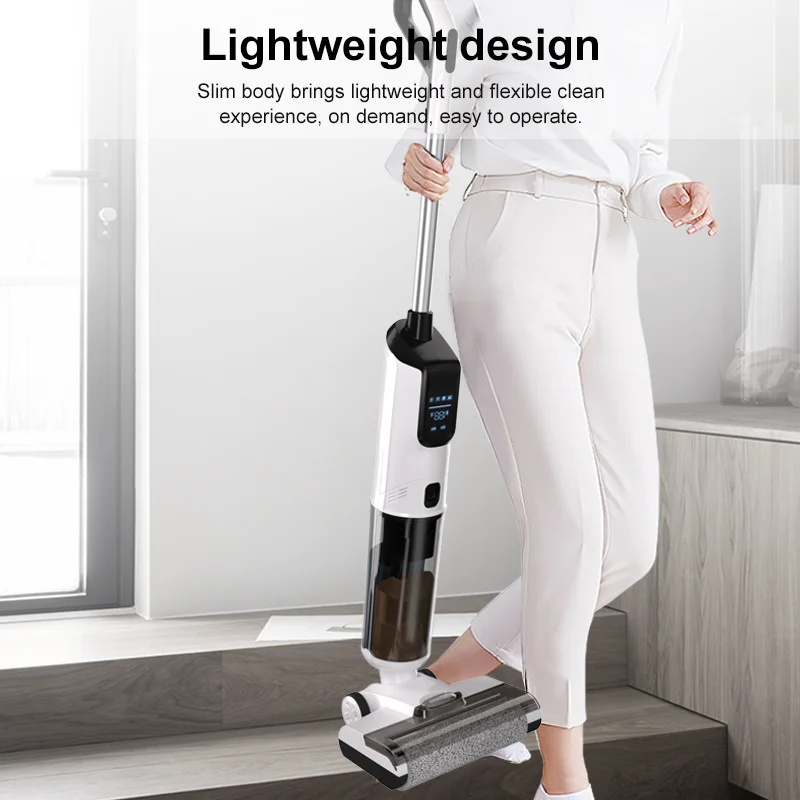 Purolf Portable Cordless And Chargeable Household High Intelligent Vacuum Upright Wet And Dry Vacuum Cleaner For Floor Care