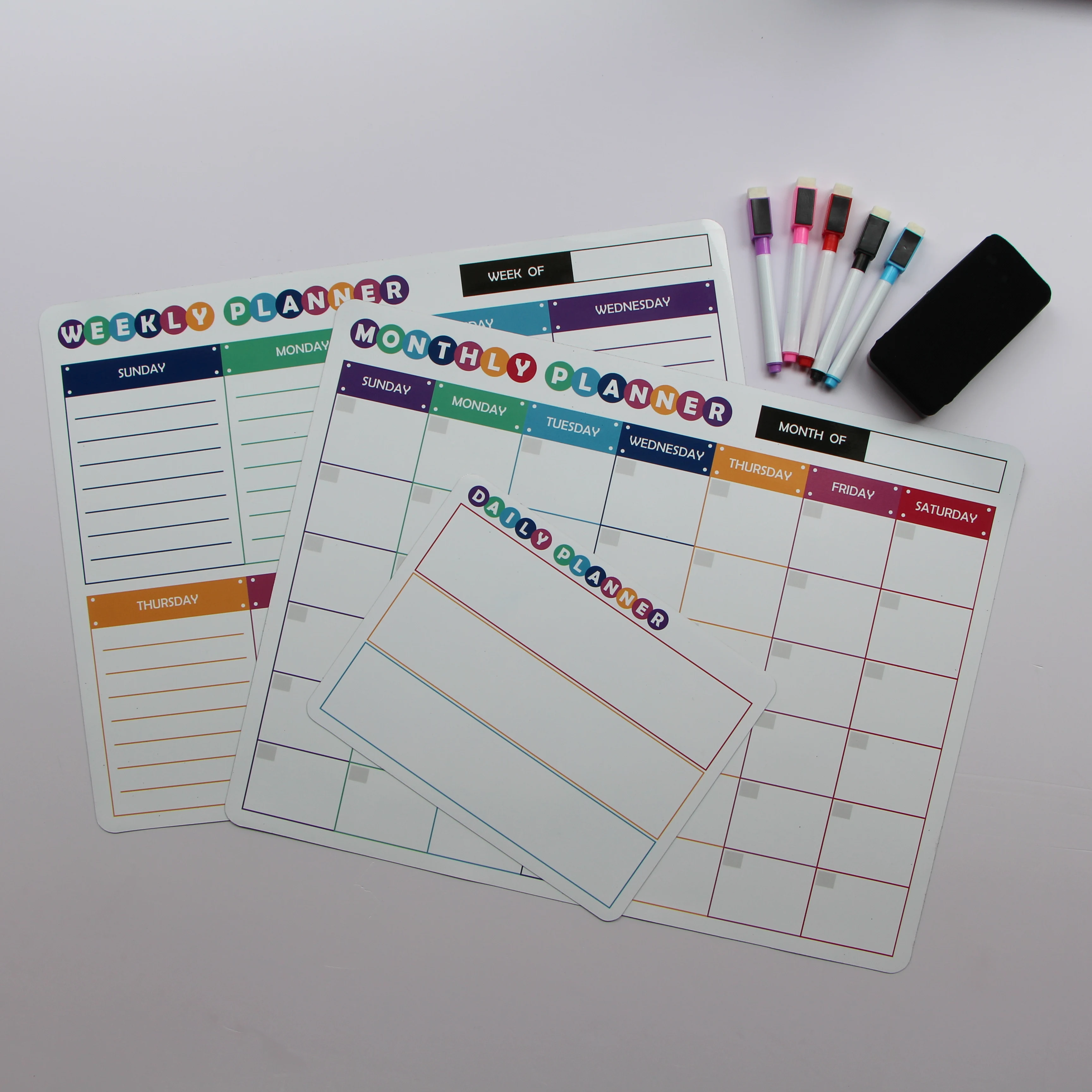 Magnetic Materials Fridge Calendar Sticker For Planning Daily Weekly And Monthly Activities Chores Fridge Magnets Sticker