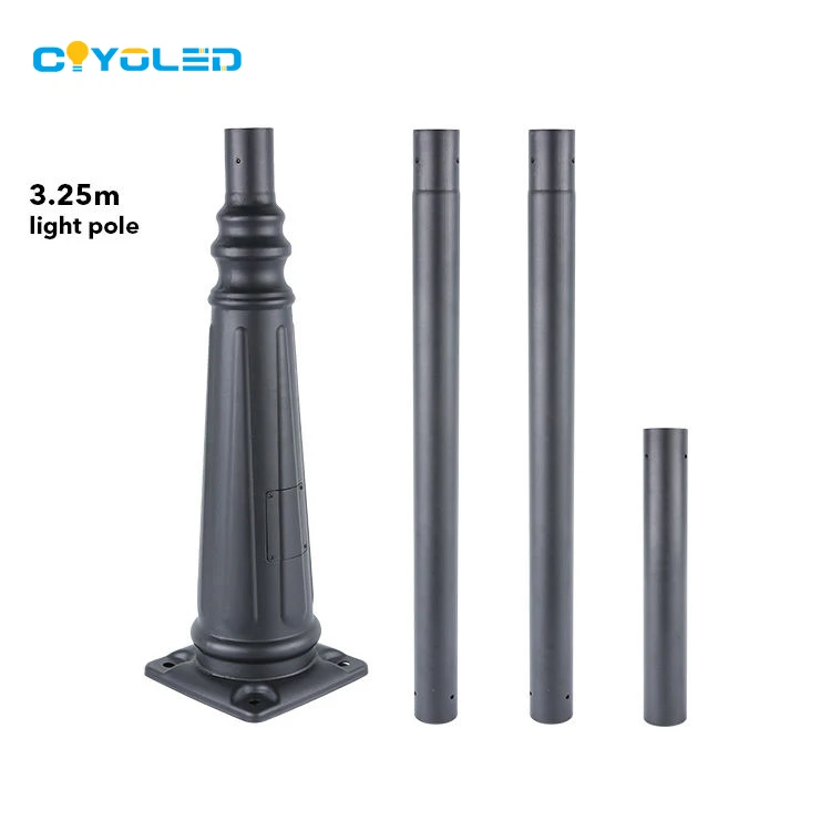 COYOLED Nordic Street Solar Lights Splicing Pole Iron Q235 Steel Light Poles Outdoor Galvanized Street Light