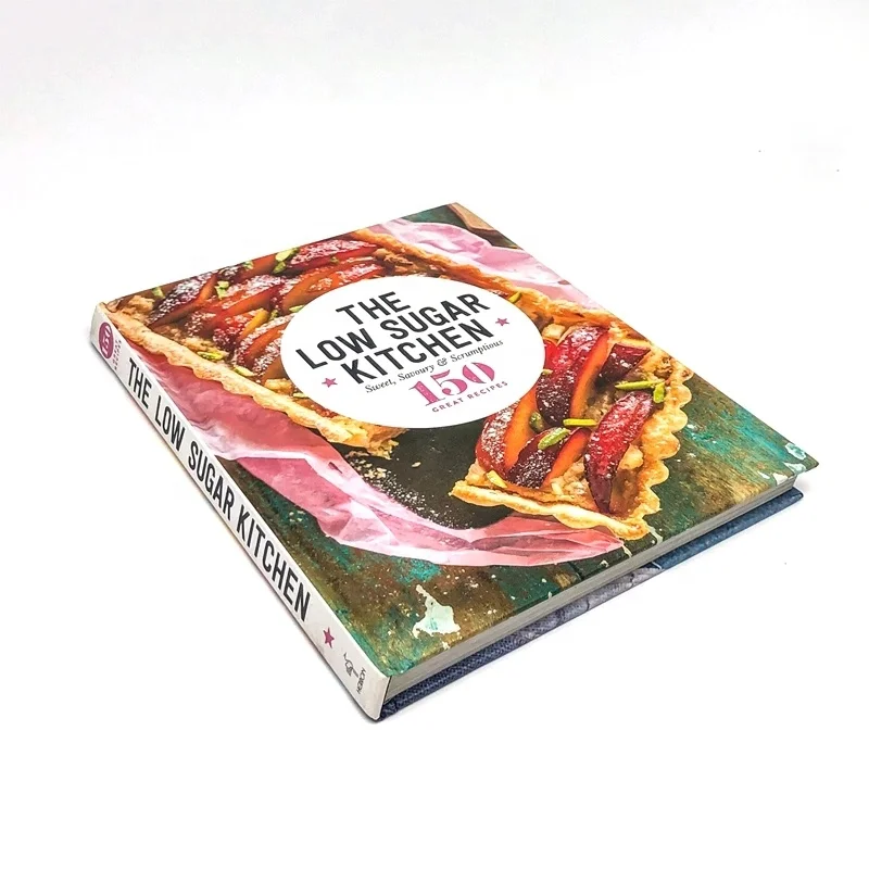 Кулинарная книжная печать в твердом переплете рецепты книги услуги по изготовлению на заказ бумажная печатная фабрика Китае
