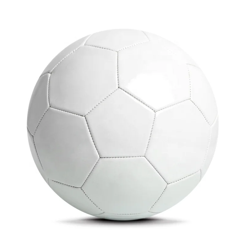 OEM DIY self printing logo cutomerized give away soccer ball all plain white football