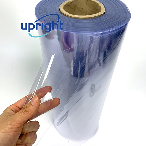 Upright Transparent Materials Rigid Plastic Sheet Thermoforming Clear Pvc Sheet Roll For Packaging