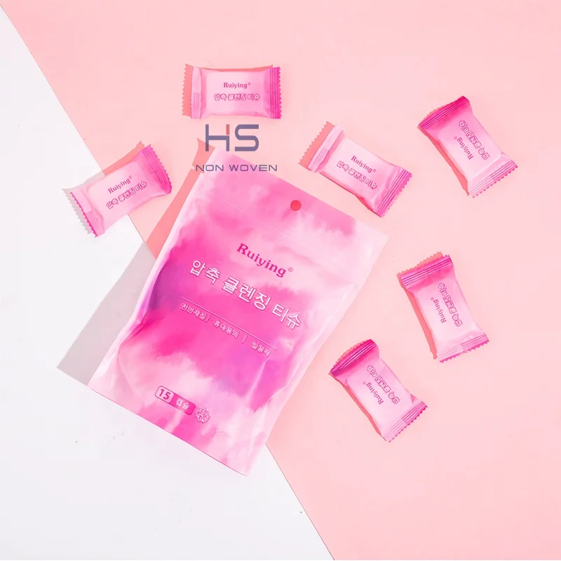 Oem Hot Sale Wholesale Price Disposable Cotton Compressed Portable Travel Face Tissue Cleaning Compressed Towel