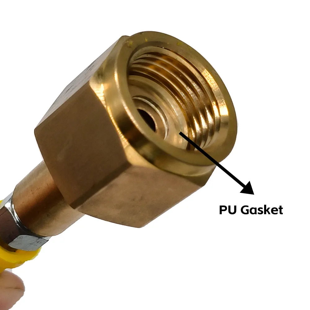 Soda Machine Adapter with Quick Connector Hose, Soda CO2 Stream Cylinder CGA320 Threaded Refill Fit for Soda Terra, Art, DUO