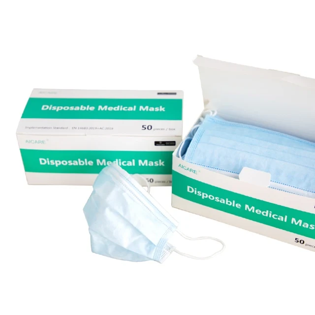 
Many European and American Countries Hot sale disposable sterilized medical mask 3 ply Waterproofness face masks medical 