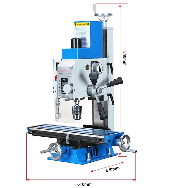 WMD16V JYZX16V bore hole drilling machine DRO speed manual drill mini drill mill machine
