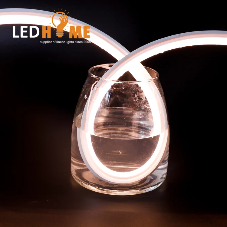 PMMA extrusion profile led neon tube flexible working with SMD2835 3528 2110 LED strip light for outdoor decoration