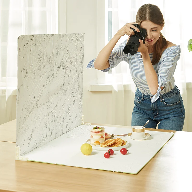 60cm PVC waterproof Handmade  colorful Cement Texture Photo background backdrop Board For INS youtube Food Products Photography