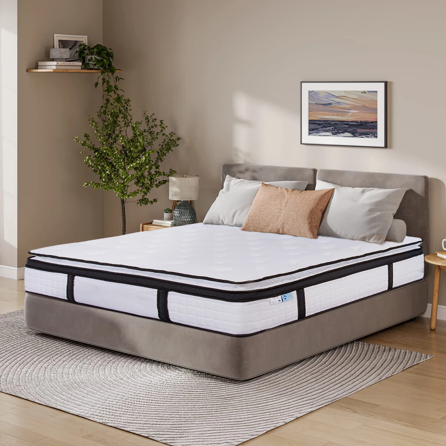Anti Mite Ice Fabric Gel Memory Foam Compressed Orthopedic Mattress Medium Firm Pocket Spring Bed Mattress In A Box
