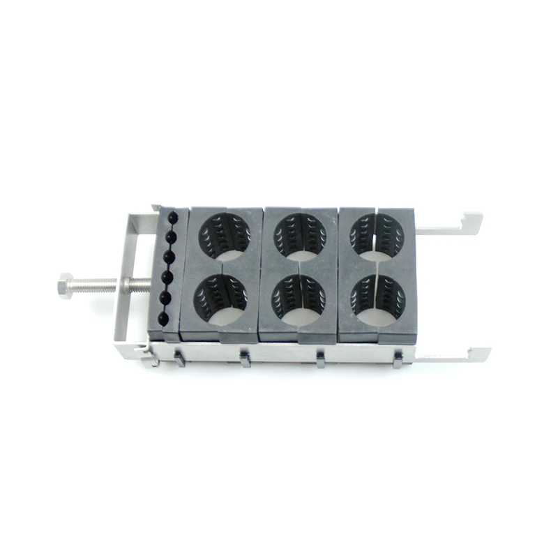 Easy Installed Self Lock Hooked Telecommunication Hybrid Coax Surface Treatment Wind Loaded Cable Feeder Clamp Size 1/2 And 7/8