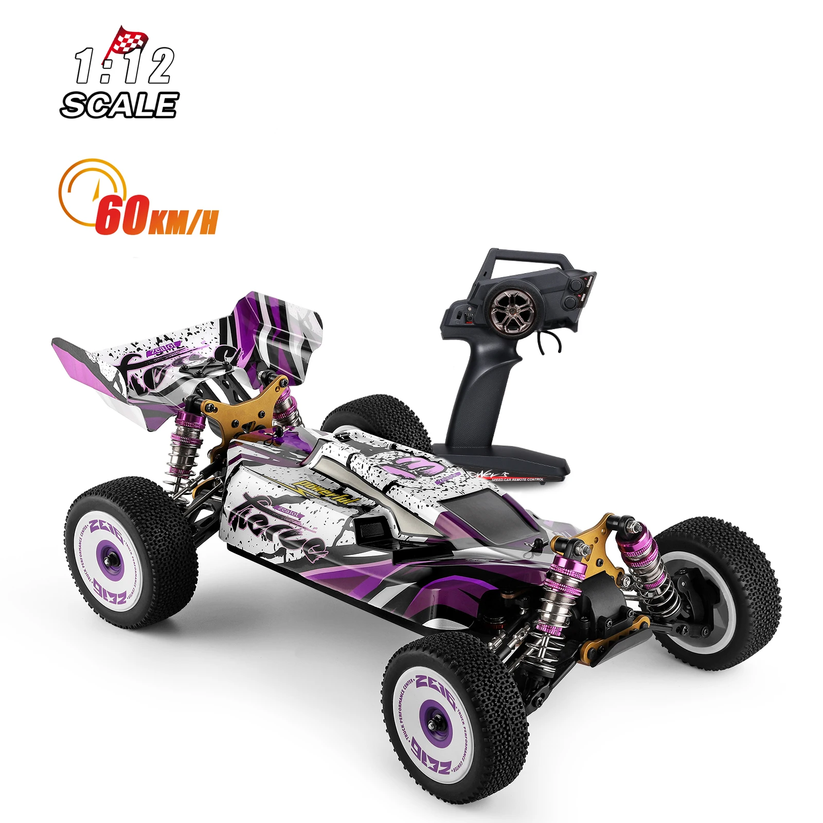 Wltoys 124019 1/12 2.4GHz RC Car 60km/h High Speed Racing Car custom alloy wheels Off-Road drift rc car