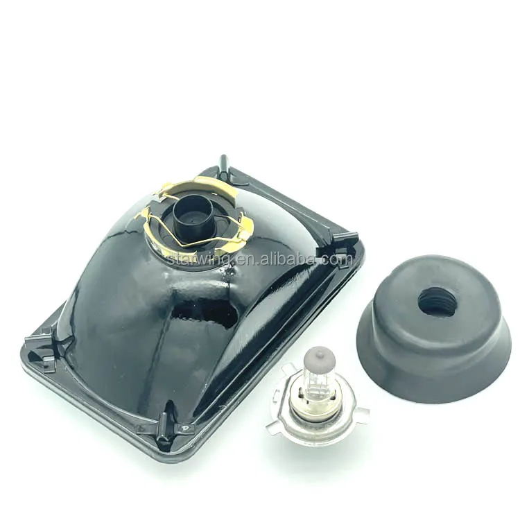 new arrival semi sealed beam headlight metal 5 inch square 4x6 inch used halogen h4 /led h4 for nissan truck lights