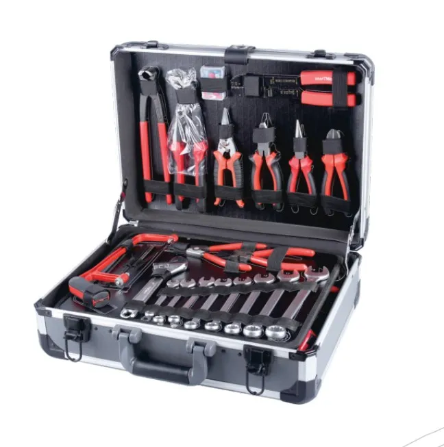399 pcs CRV top kraft Germany multi tool kit  mechanic tools set in portable  aluminium case