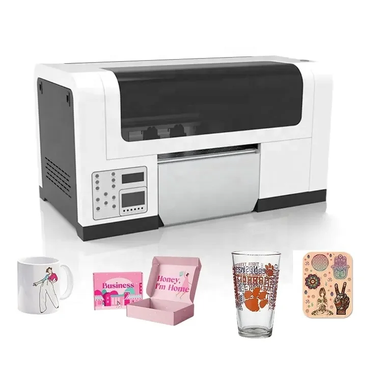 A3 XP600 Printhead Label Machine Supplier Transfer Sticker Inkjet Printing LED UV Printer for Bottle