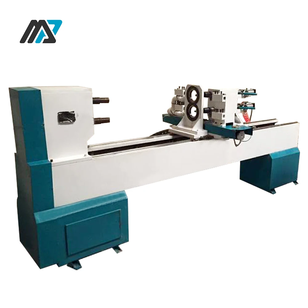 High accuracy cnc wood lathe machine with tools chisel set