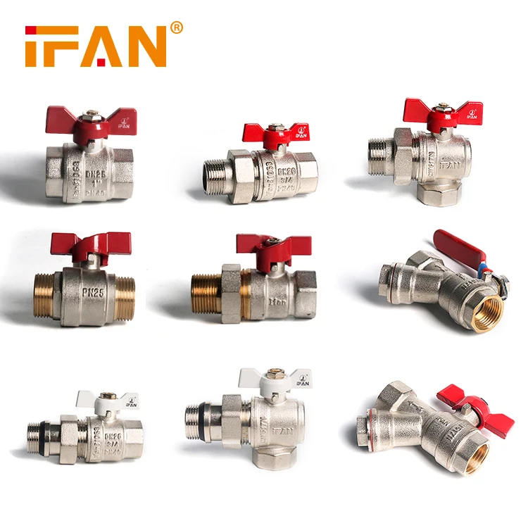 IFAN OEM 1 2 3 4 inch PN25 Water Gas Oil Copper Brass Ball Valve