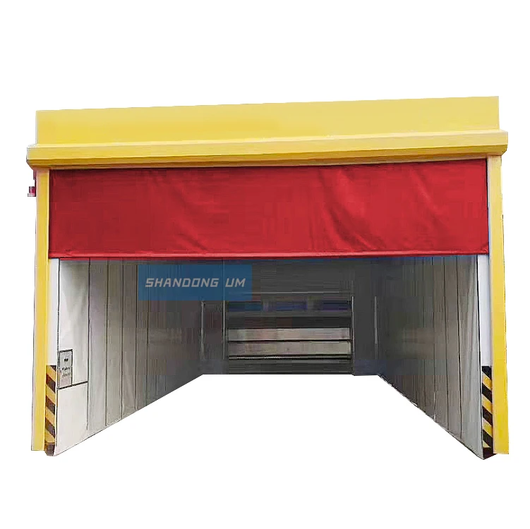 Mobile collapsible retractable spray paint booth customized industrial large telescopic paint