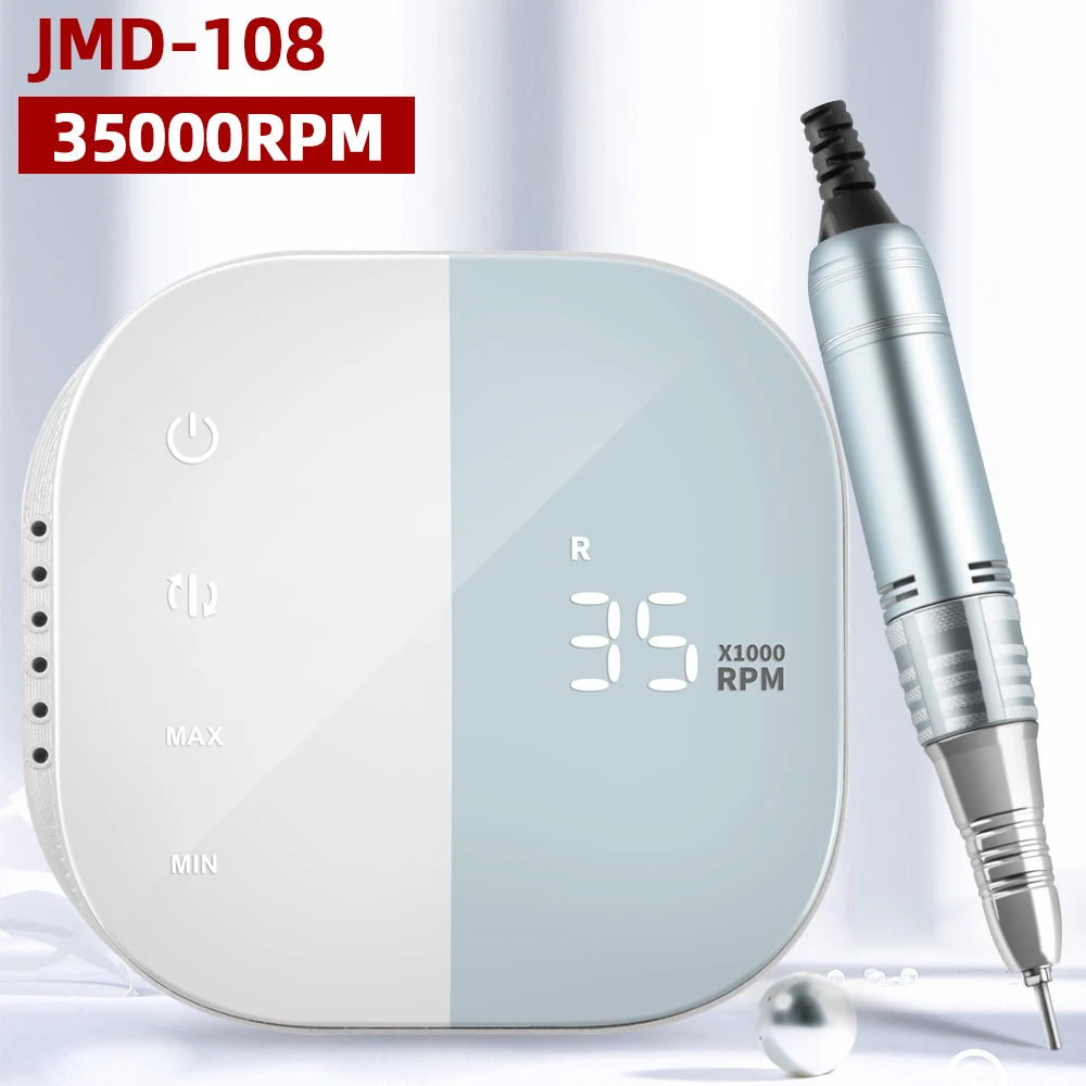 Jimdoa 35000RPM Strong Professional  Nail Electric Drill Model Handpiece Manicure Pedicure Nail Drilling Machine