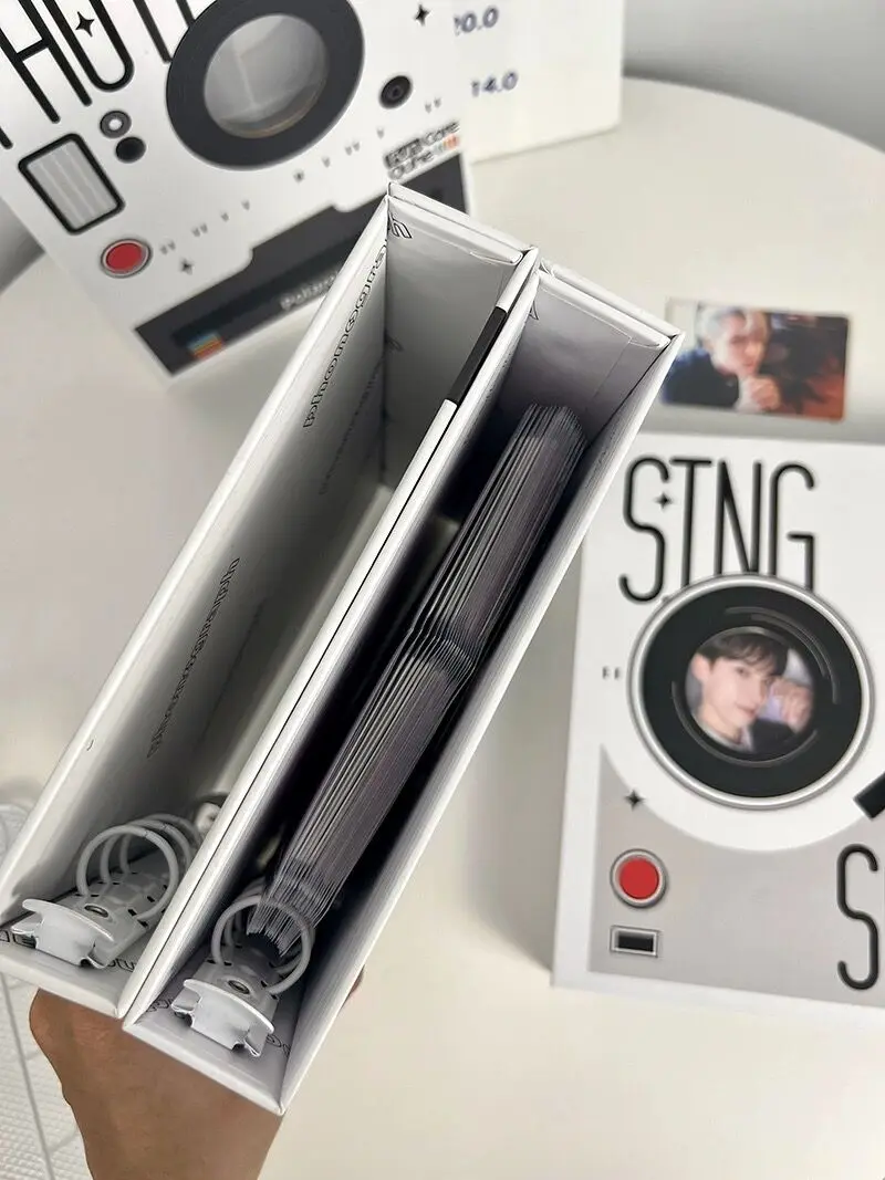 Kawaii Retro CD Shape A5 Kpop Photocard 6 Ring Binder Collect Book Idol Photo Card Holder Photocard Album