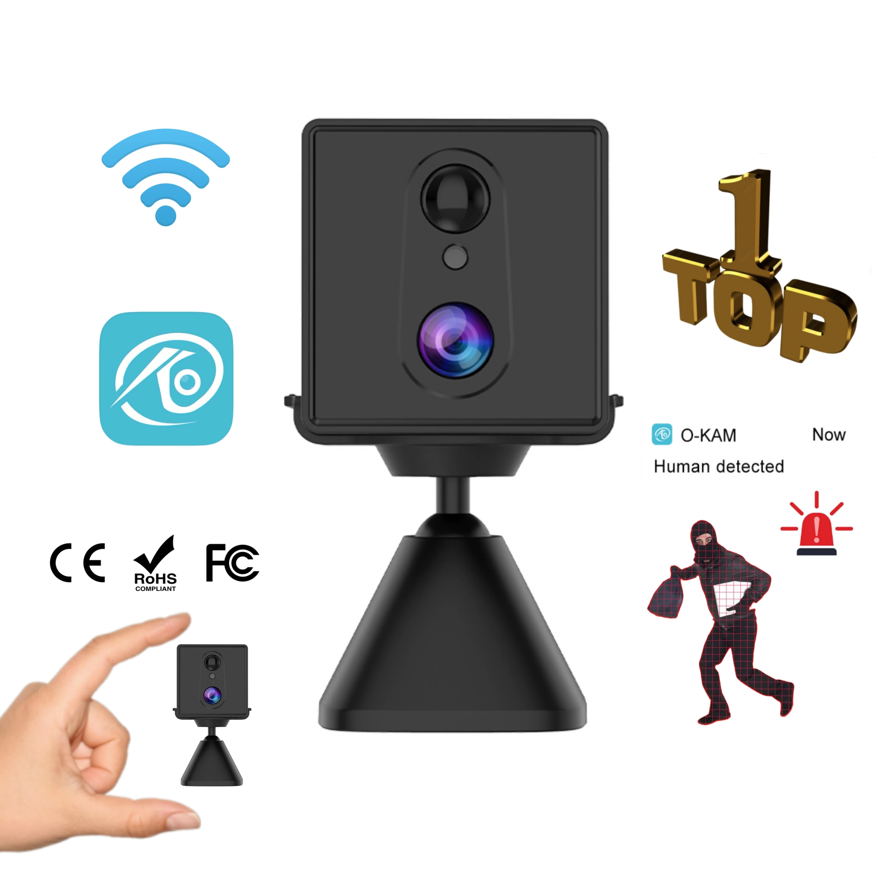 Hot CCTV Video Security Camera CB70W Battery Operated Wireless 1080p hd ip cctv security camera Indoor mini camera