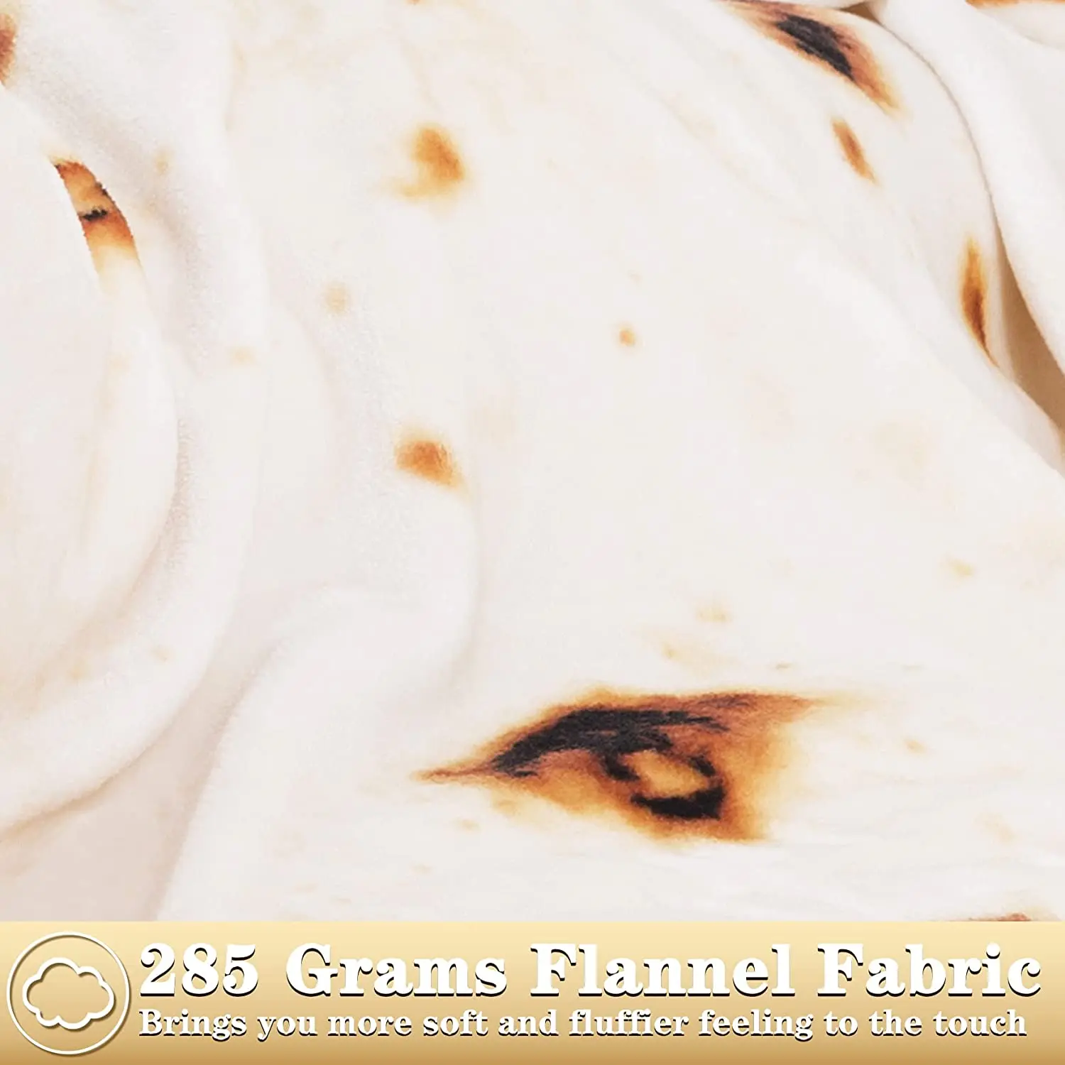 Custom Packaging Round Novelty Corn Roll Fried Chicken rolls Blanket Perfect Round Food Corn Cake Pancake Pizza Blanket Winter