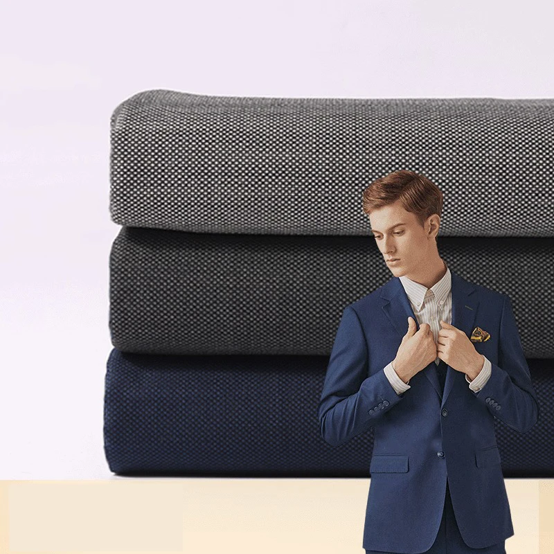 Прямая поставка от производителя, высокое качество, новинка 2020, весна-осень, модная мужская шерстяная ткань из полиэстера для костюмов, деловая ткань