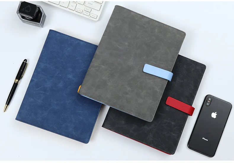 A5 Loose-leaf Notebook Business Multifunction Office Notepad Magnetic closure diary