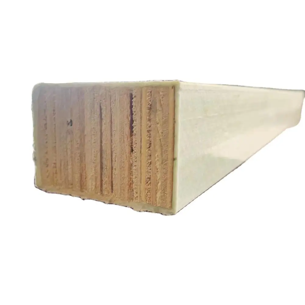 Cheap price outdoor PP Plastic coated wood beams for construction