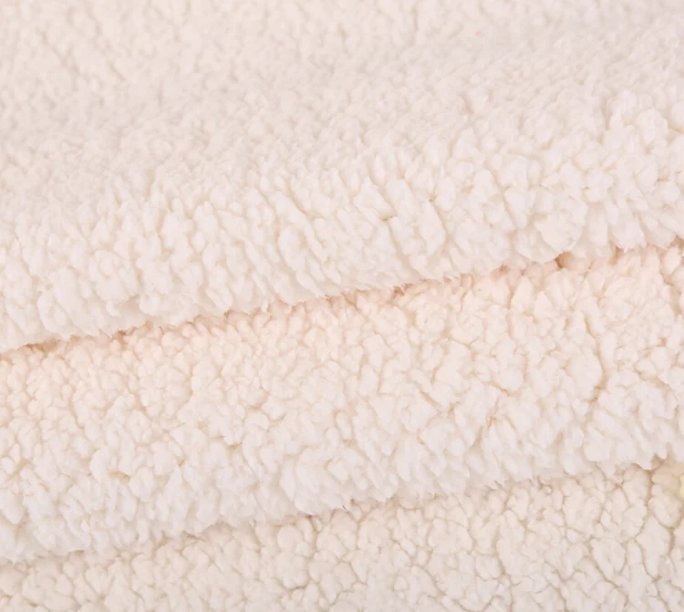 BSCI Factory Sale Super Soft 100% Polyester Knitted Sherpa Fleece Fabric for Garment and Home Textile