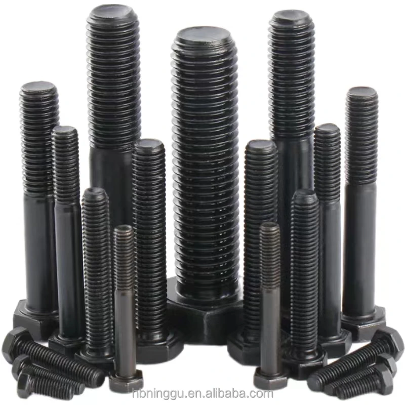 Grade 8.8 10.9 12.9 High Tensile Hex Bolt  Hexagon Bolt Black  Hex Head Bolts