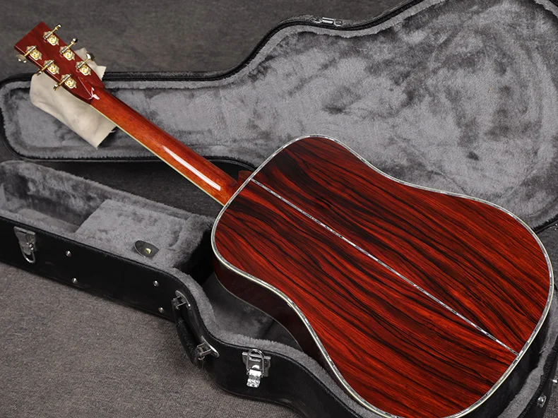 Gabrielguitar High quality Brand new design Log color acoustic guitar LR888, beautiful appearance, ABS shell inlaid, pure manual